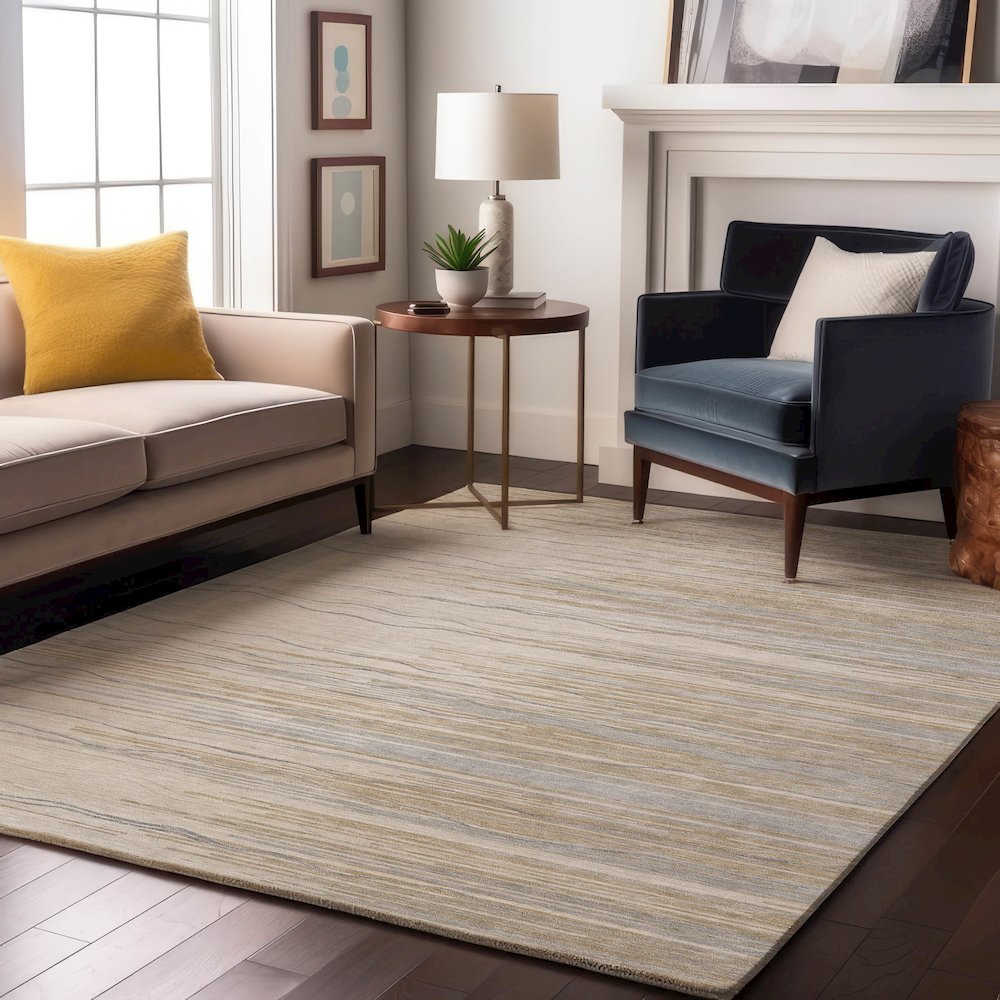 Premium Machine Washable Mayfield AMF996 Linen 8' x 10' Rug