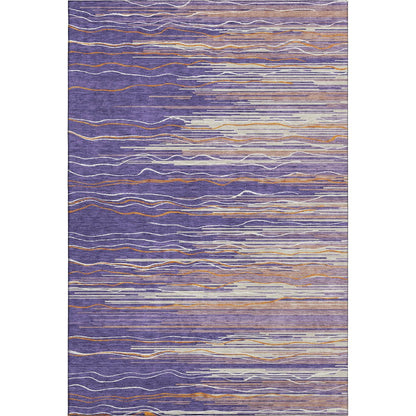 Premium Machine Washable Mayfield AMF996 Purple 8' x 10' Rug