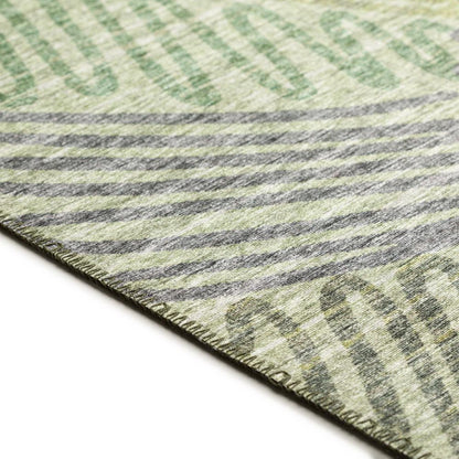 Indoor/Outdoor Sedona SN11 Moss Washable 2'3" x 7'6" Runner Rug