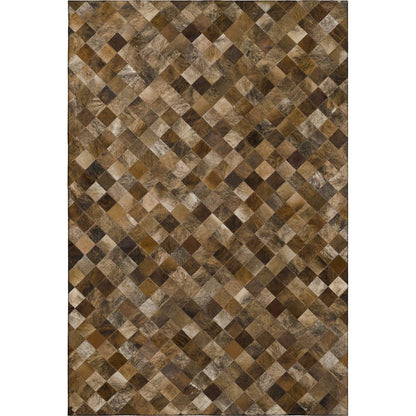 Luxury Washable Indoor/Outdoor Bozeman Brown 8' x 10' Rug