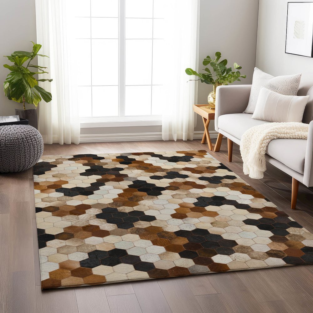 Luxury Washable Indoor/Outdoor Bozeman Dune 8' x 10' Rug