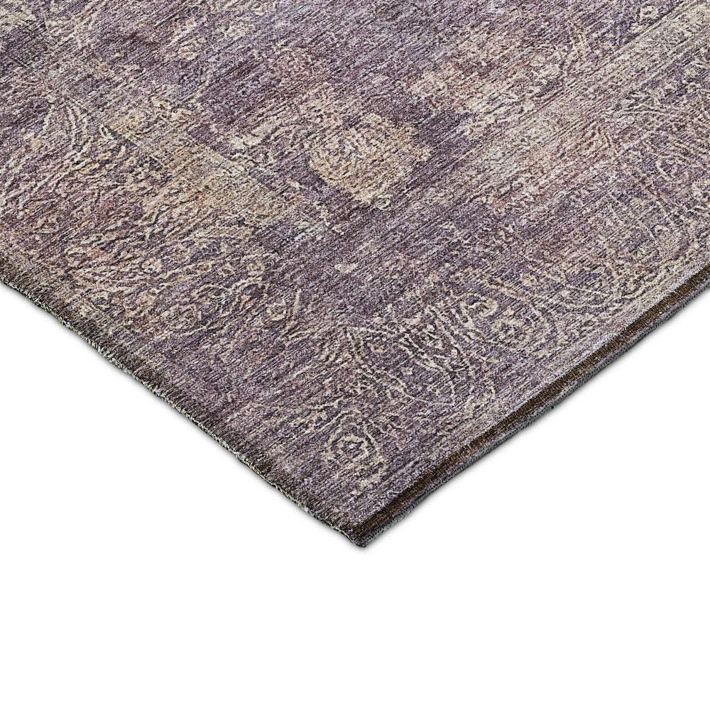 Luxury Washable Indoor/Outdoor Burano Plum 3' x 5' Rug