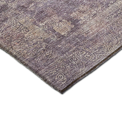 Luxury Washable Indoor/Outdoor Burano Plum 3' x 5' Rug