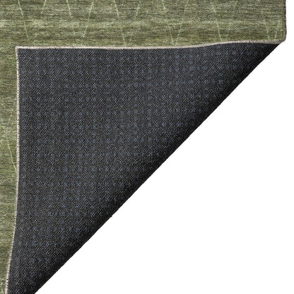 Luxury Washable Indoor/Outdoor Burano Olive 3' x 5' Rug