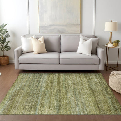 Luxury Washable Indoor/Outdoor Burano Olive 8' x 10' Rug