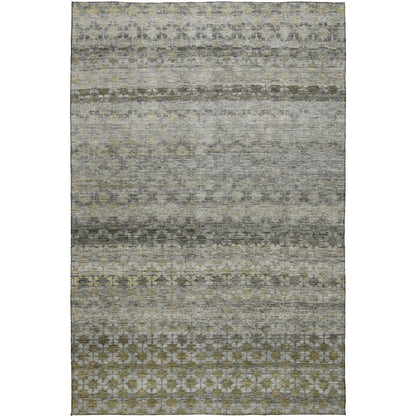Luxury Washable Indoor/Outdoor Burano Pewter 8' x 10' Rug