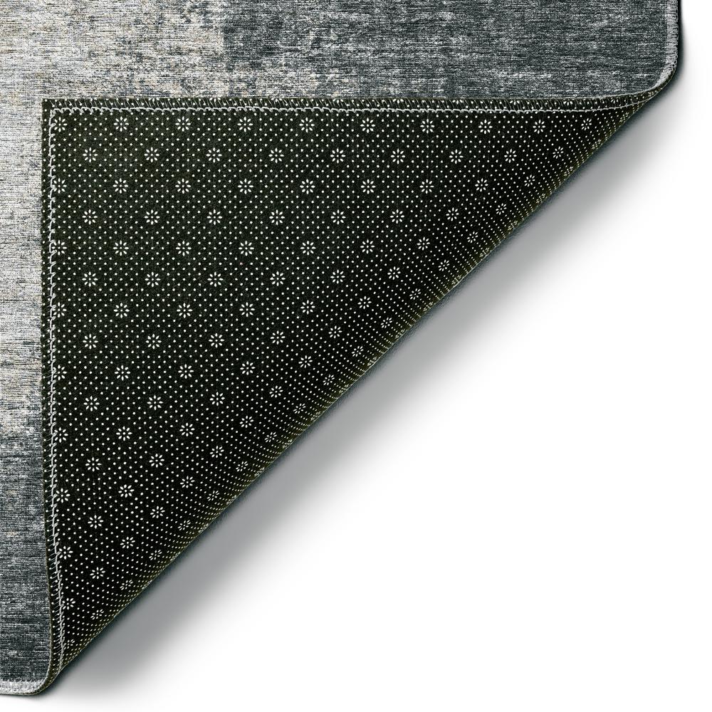 Rylee Black Transitional Abstract 9' x 12' Area Rug Black ARY31