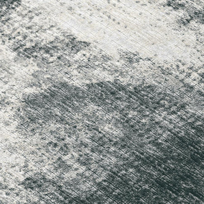 Rylee Black Transitional Abstract 9' x 12' Area Rug Black ARY31