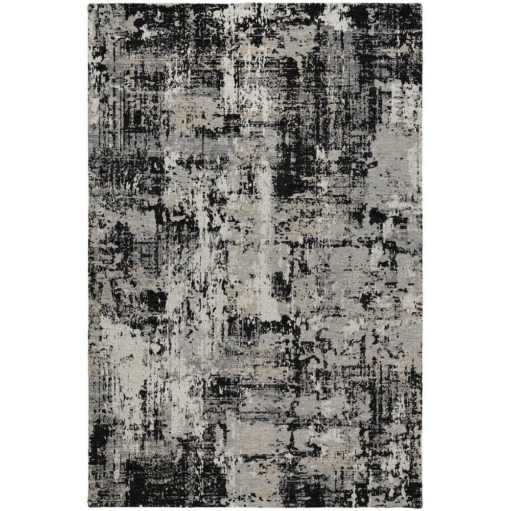 Luxury Washable Indoor/Outdoor Kochi Black 8' x 10' Rug