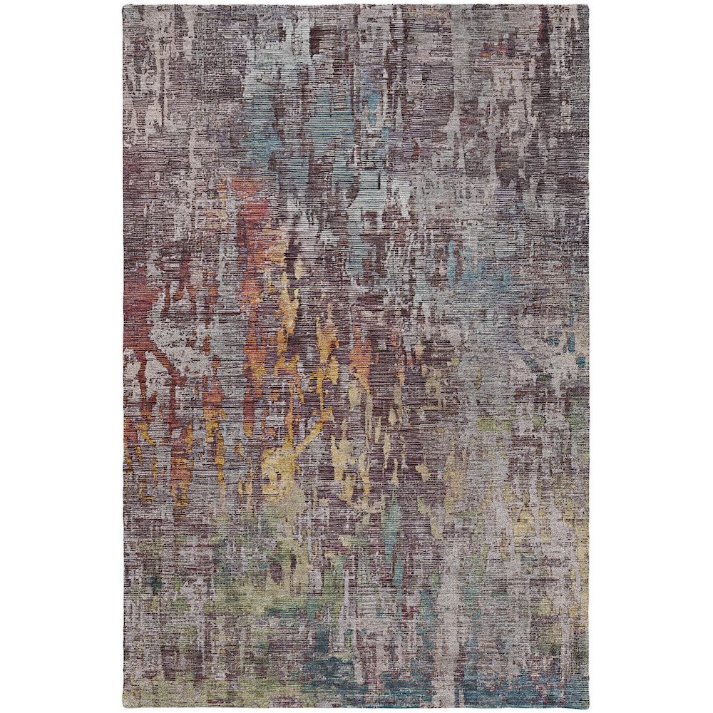 Luxury Washable Indoor/Outdoor Kochi Plum 8' x 10' Rug