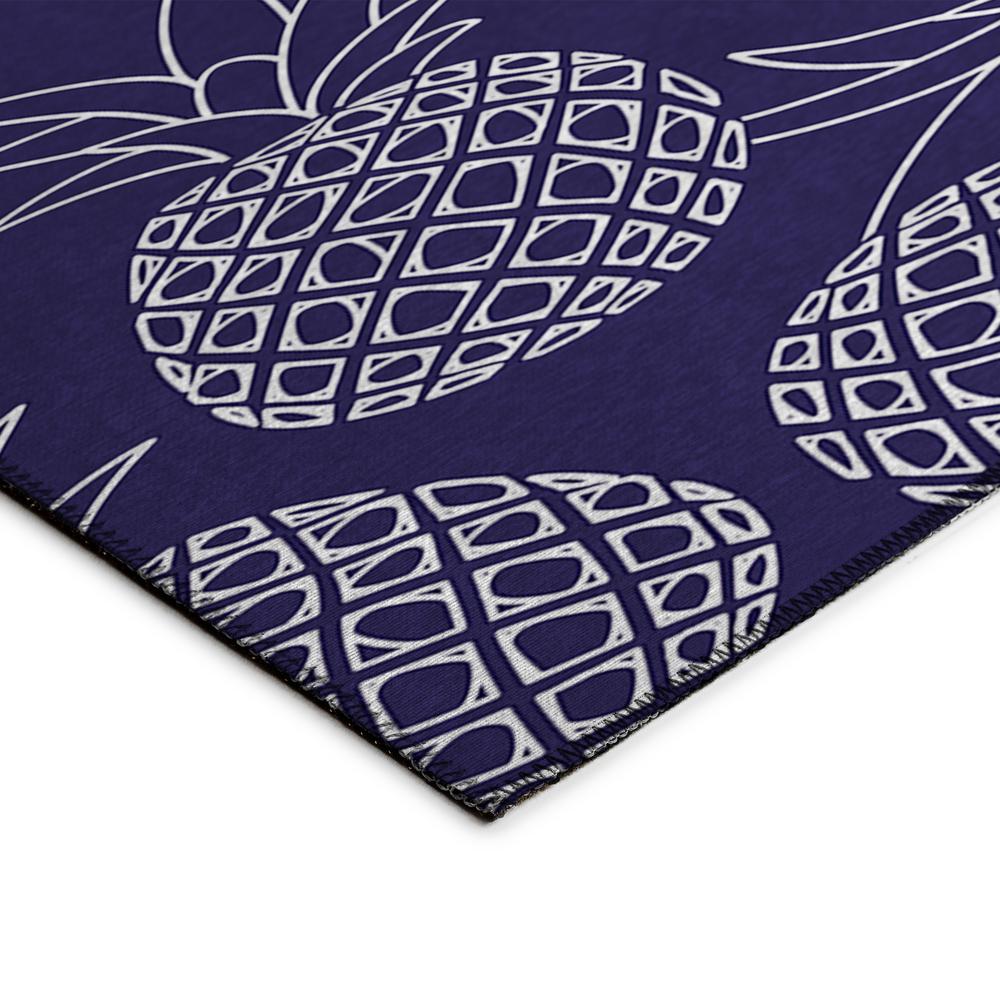 Indoor/Outdoor Kendall KE6 Navy Washable 2'6" x 3'10" Rug