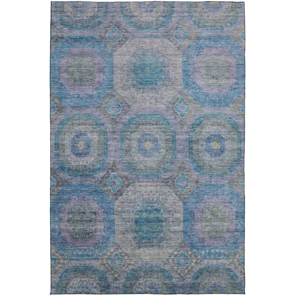 Indoor/Outdoor Karaj Blue 8' x 10' Rug