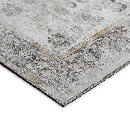 Indoor/Outdoor Marbella MB2 Linen Washable 2'3" x 10' Runner Rug