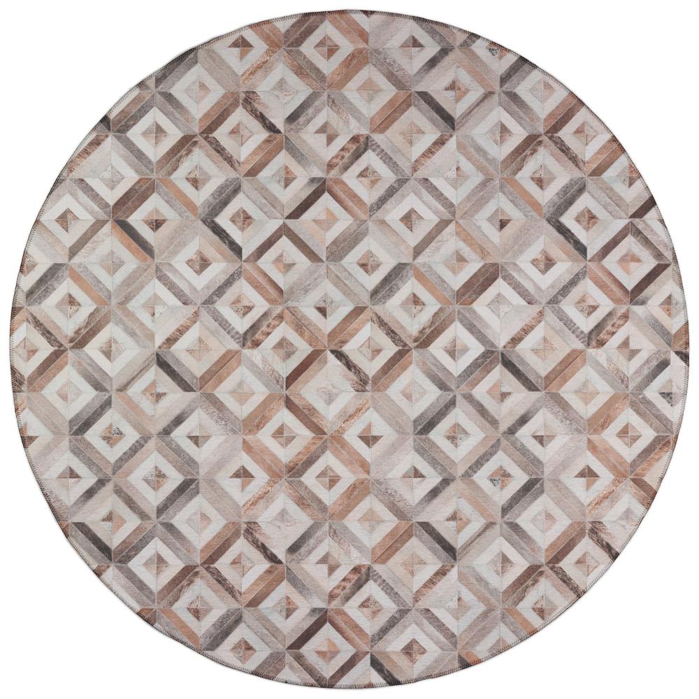 Indoor/Outdoor Durango SS7 Flannel Washable 8' x 8' Round Rug