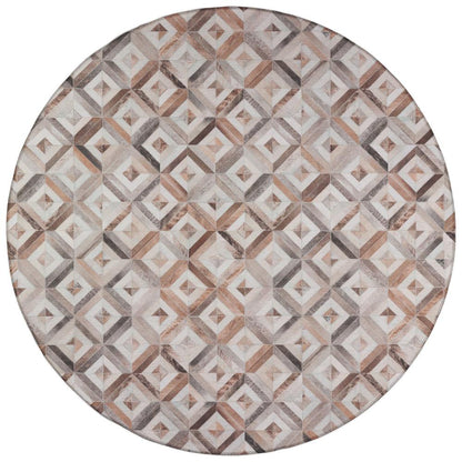 Indoor/Outdoor Durango SS7 Flannel Washable 8' x 8' Round Rug