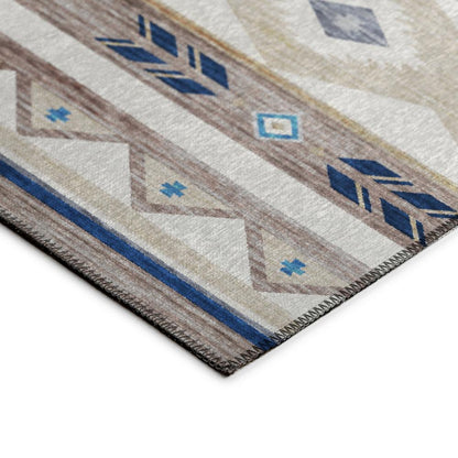 Indoor/Outdoor Sonora ASO33 Taupe Washable 3' x 5' Rug