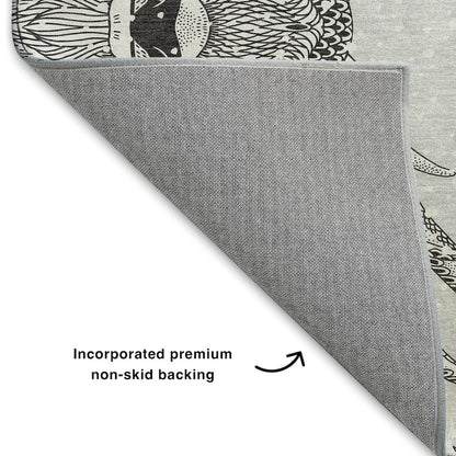 Luxury Washable Indoor/Outdoor Merry & Bright Flannel 3' x 5' Rug