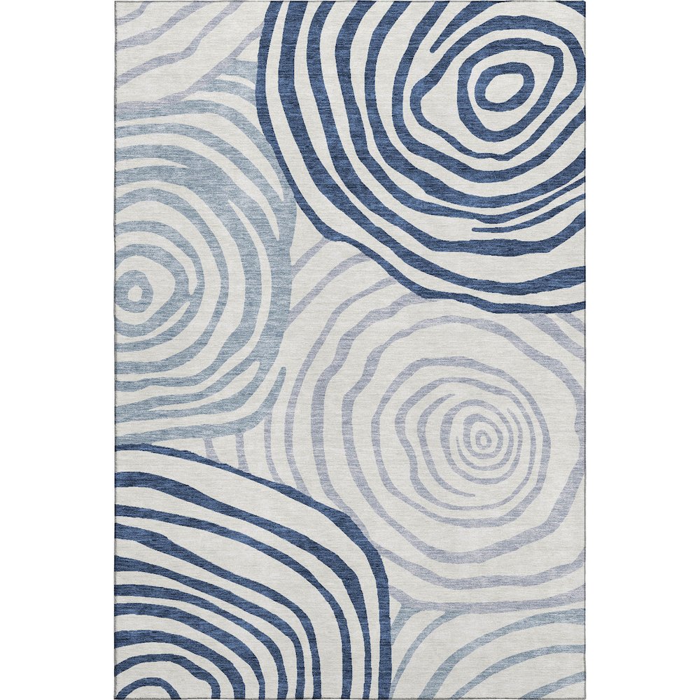 Machine Washable Indoor/Outdoor Neo Blue 8' x 10' Rug