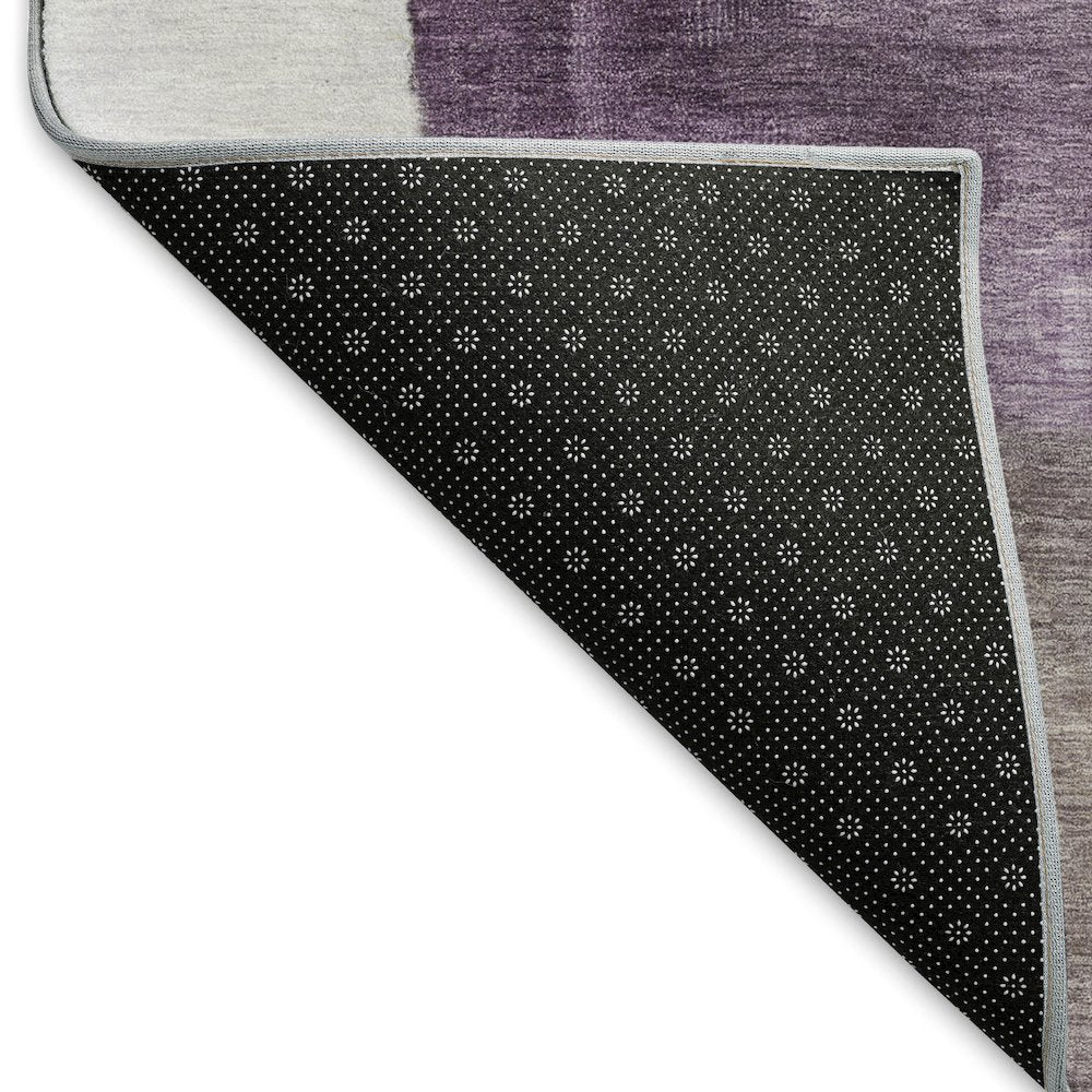 Machine Washable Indoor/Outdoor Neo Eggplant 3' x 5' Rug