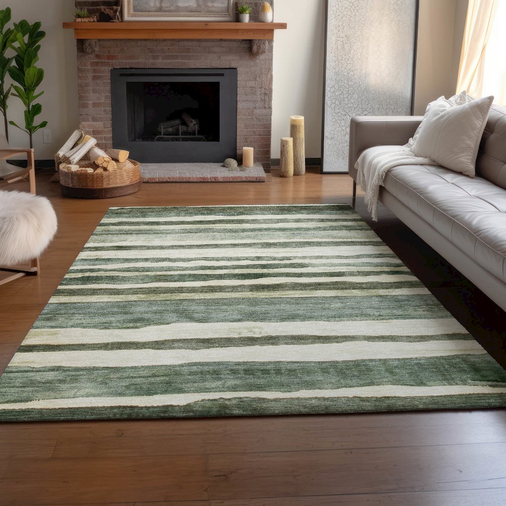 Machine Washable Indoor/Outdoor Neo Sage 8' x 10' Rug