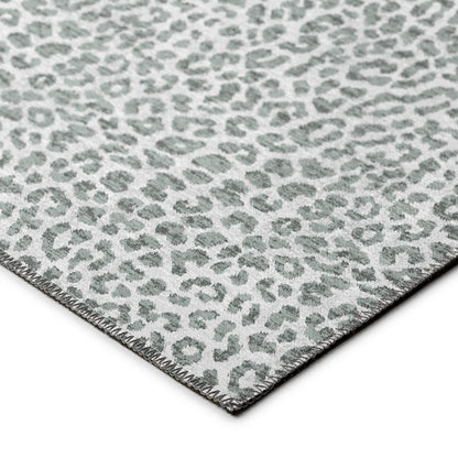 Safari Grey Animal Animal Print 9' x 12' Area Rug Grey ASF32