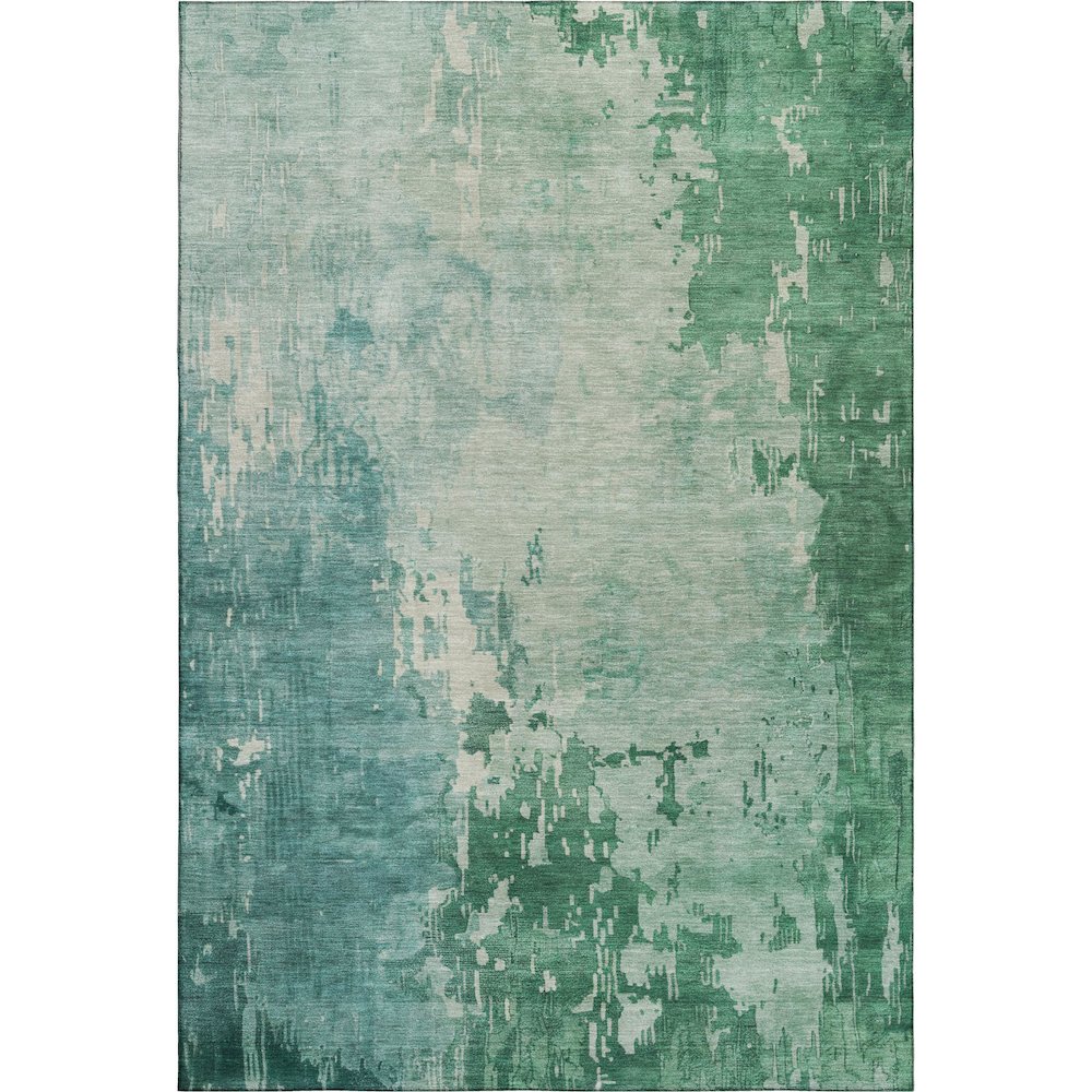 Machine Washable Indoor/Outdoor Pacifica Emerald 8' x 10' Rug