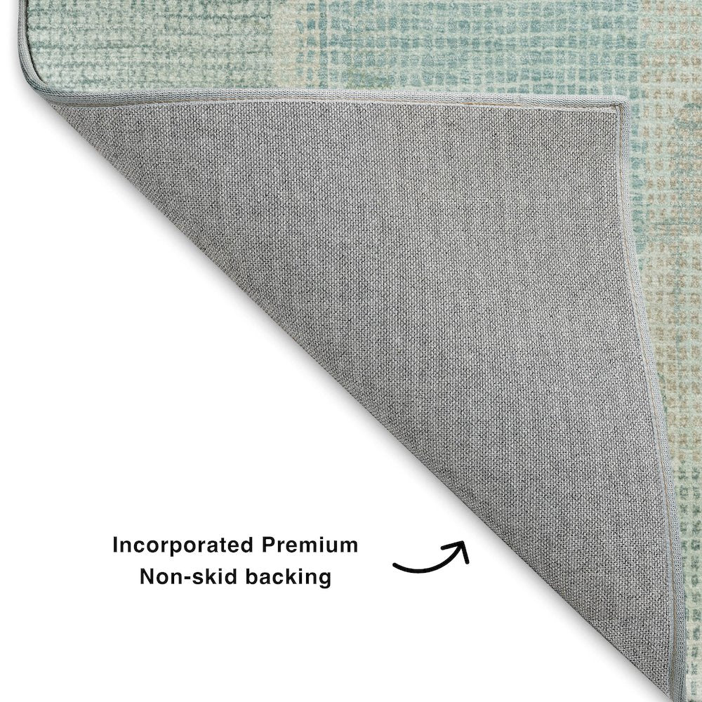 Luxury Washable Indoor/Outdoor Ravenna Teal 3' x 5' Rug
