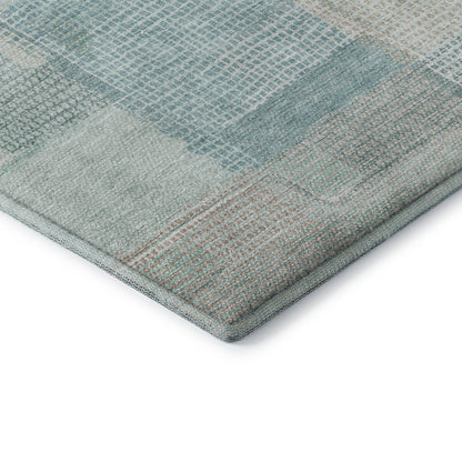 Luxury Washable Indoor/Outdoor Ravenna Teal 3' x 5' Rug