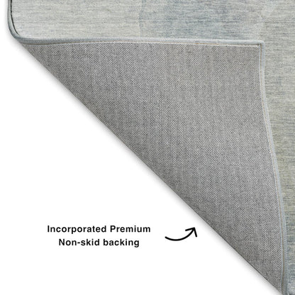 Luxury Washable Indoor/Outdoor Ravenna Sky 3' x 5' Rug