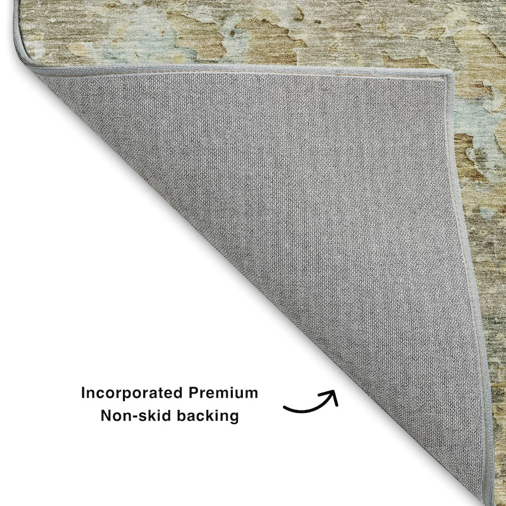 Luxury Washable Indoor/Outdoor Ravenna Brown 3' x 5' Rug