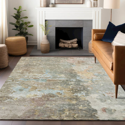 Luxury Washable Indoor/Outdoor Ravenna Brown 8' x 10' Rug