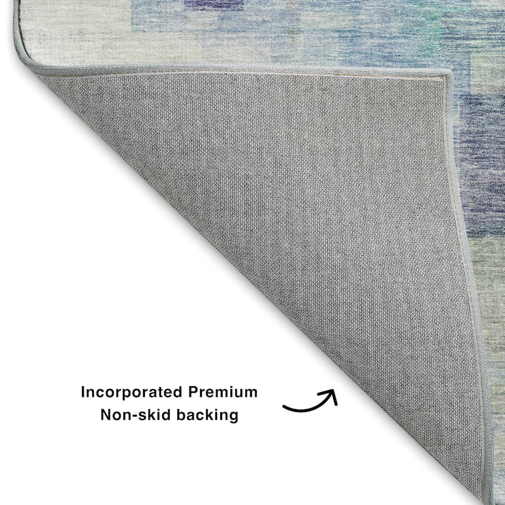 Luxury Washable Indoor/Outdoor Ravenna Blue 3' x 5' Rug