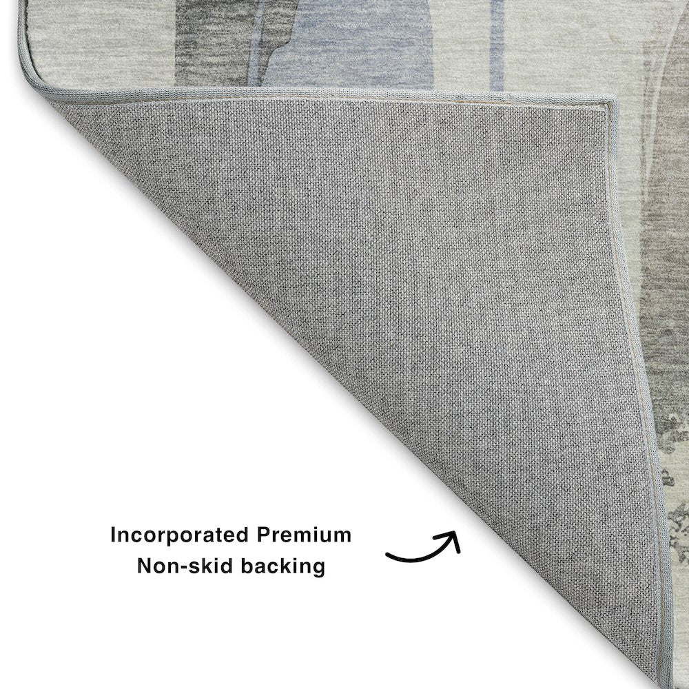 Luxury Washable Indoor/Outdoor Ravenna Denim 3' x 5' Rug