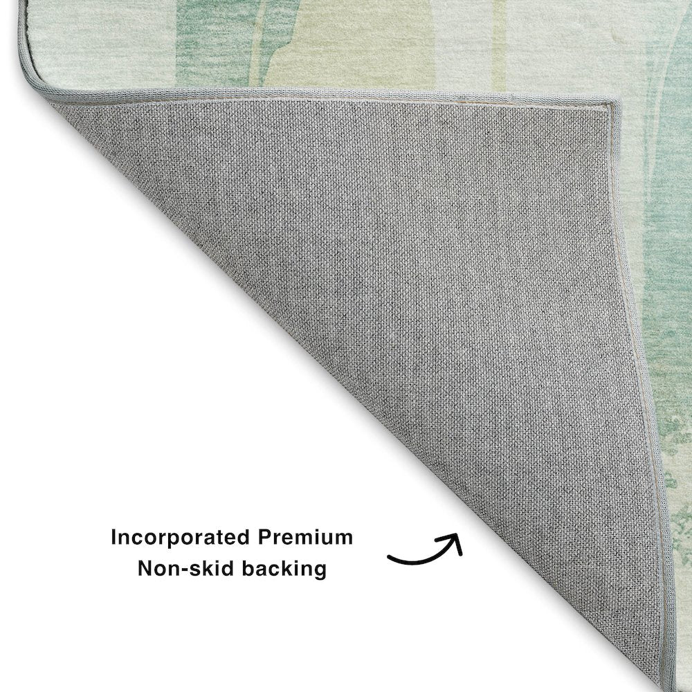 Luxury Washable Indoor/Outdoor Ravenna Teal 3' x 5' Rug