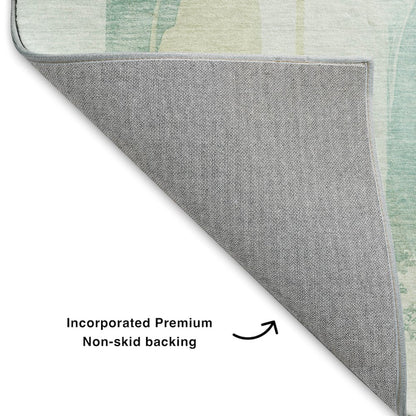 Luxury Washable Indoor/Outdoor Ravenna Teal 3' x 5' Rug