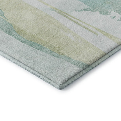 Luxury Washable Indoor/Outdoor Ravenna Teal 3' x 5' Rug