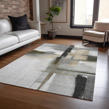 Luxury Washable Indoor/Outdoor Ravenna Gray 8' x 10' Rug