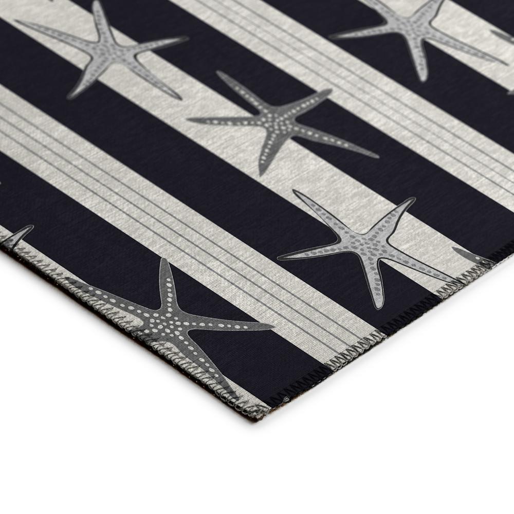 Indoor/Outdoor Surfside ASR42 Midnight Washable 3' x 5' Rug