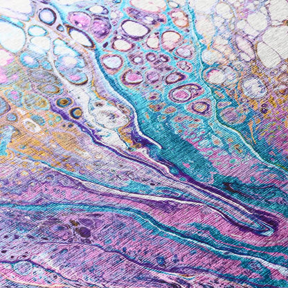 Karina Periwinkle Modern Abstract 9' x 12' Area Rug Periwinkle AKC49