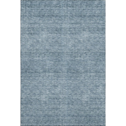 Luxury Washable Indoor/Outdoor Soft Essentials SE1 Blue 8' x 10' Rug