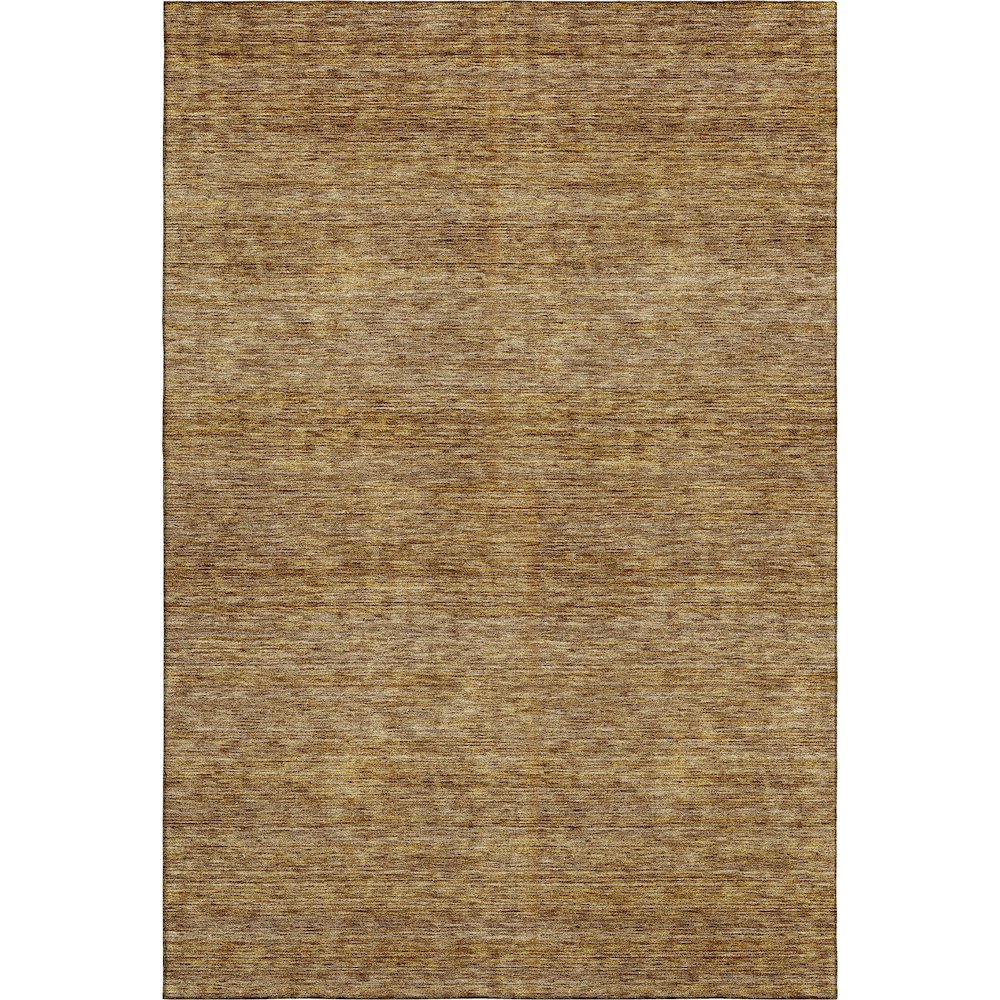 Luxury Washable Indoor/Outdoor Soft Essentials SE1 Gold 8' x 10' Rug