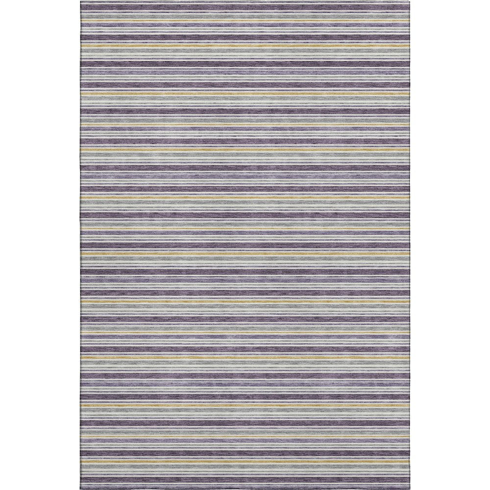 Luxury Washable Indoor/Outdoor Soft Essentials SE2 Purple 8' x 10' Rug