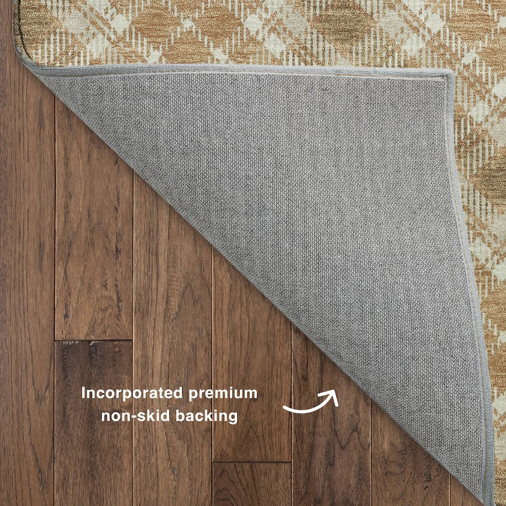 Luxury Washable Indoor/Outdoor Soft Essentials SE3 Orange 3' x 5' Rug