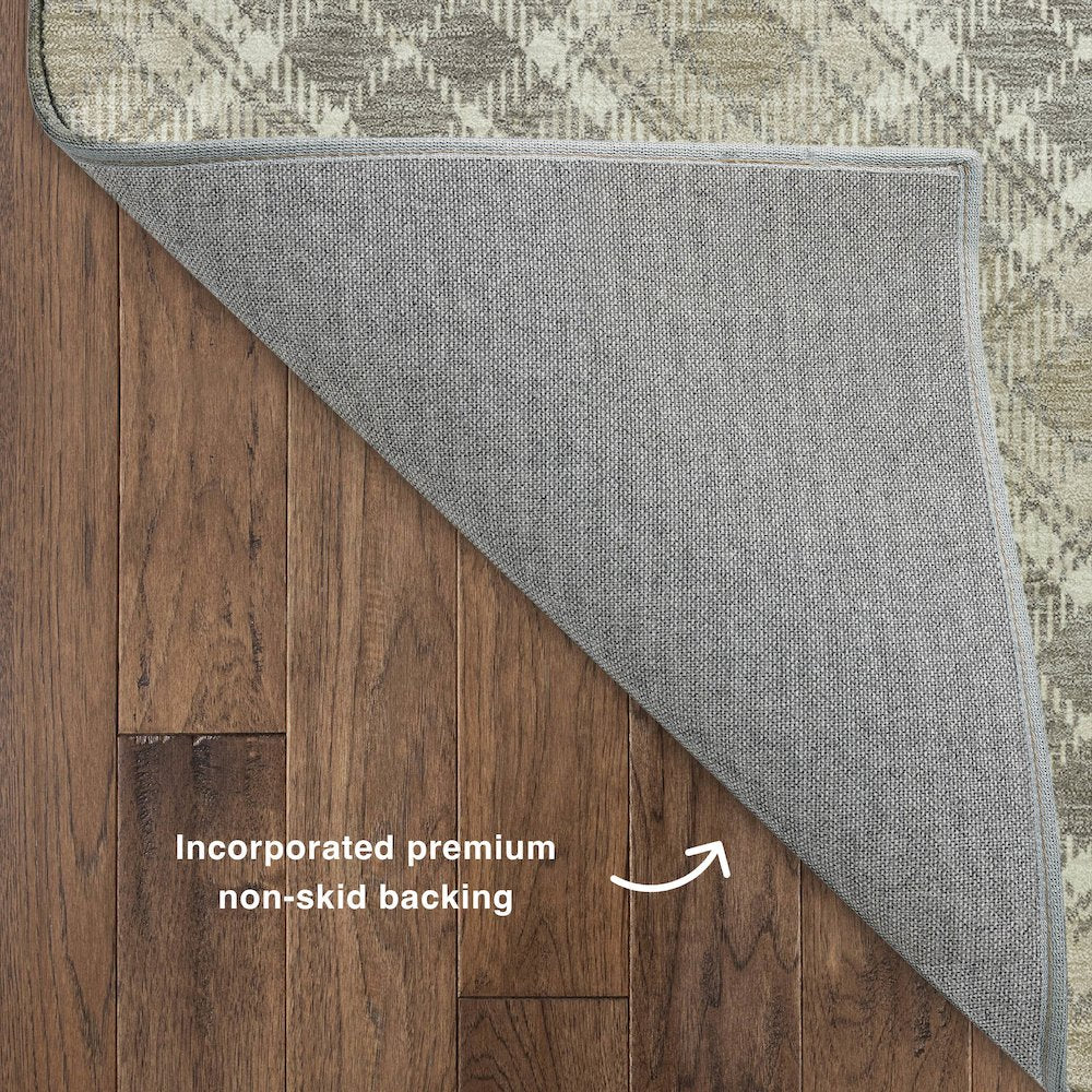 Luxury Washable Indoor/Outdoor Soft Essentials SE3 Brown 3' x 5' Rug