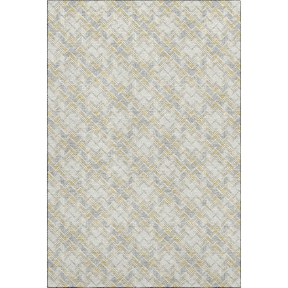 Luxury Washable Indoor/Outdoor Soft Essentials SE3 Gold 8' x 10' Rug
