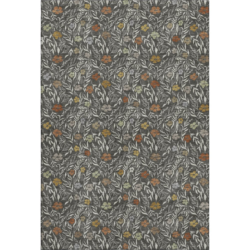 Luxury Washable Indoor/Outdoor Soft Essentials SE4 Gray 8' x 10' Rug