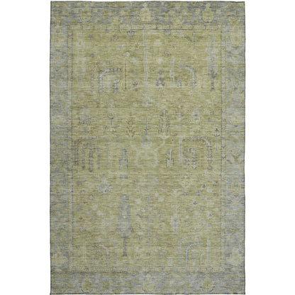 Luxury Washable Indoor/Outdoor Solace Aloe 8' x 10' Rug