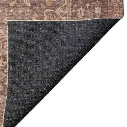 Luxury Washable Indoor/Outdoor Solace Burgundy 3' x 5' Rug