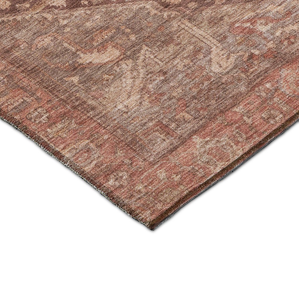 Luxury Washable Indoor/Outdoor Solace Burgundy 3' x 5' Rug