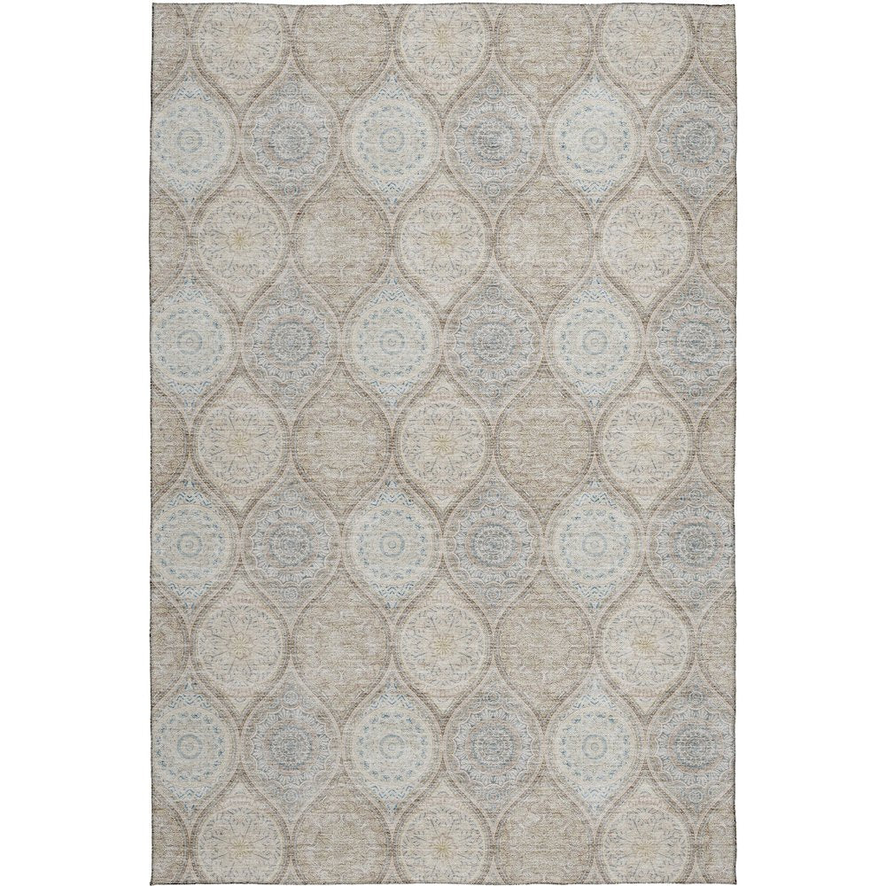 Luxury Washable Indoor/Outdoor Solace Taupe 8' x 10' Rug